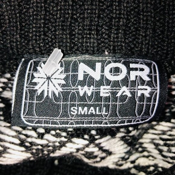 NORWear Wool Blend Icelandic Fair Isle Sweater  - Size S - Picture 7 of 11